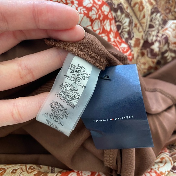 Tommy Hilfiger long sleeve maxi dress in brown/red print size 6 new without tag - Picture 6 of 6